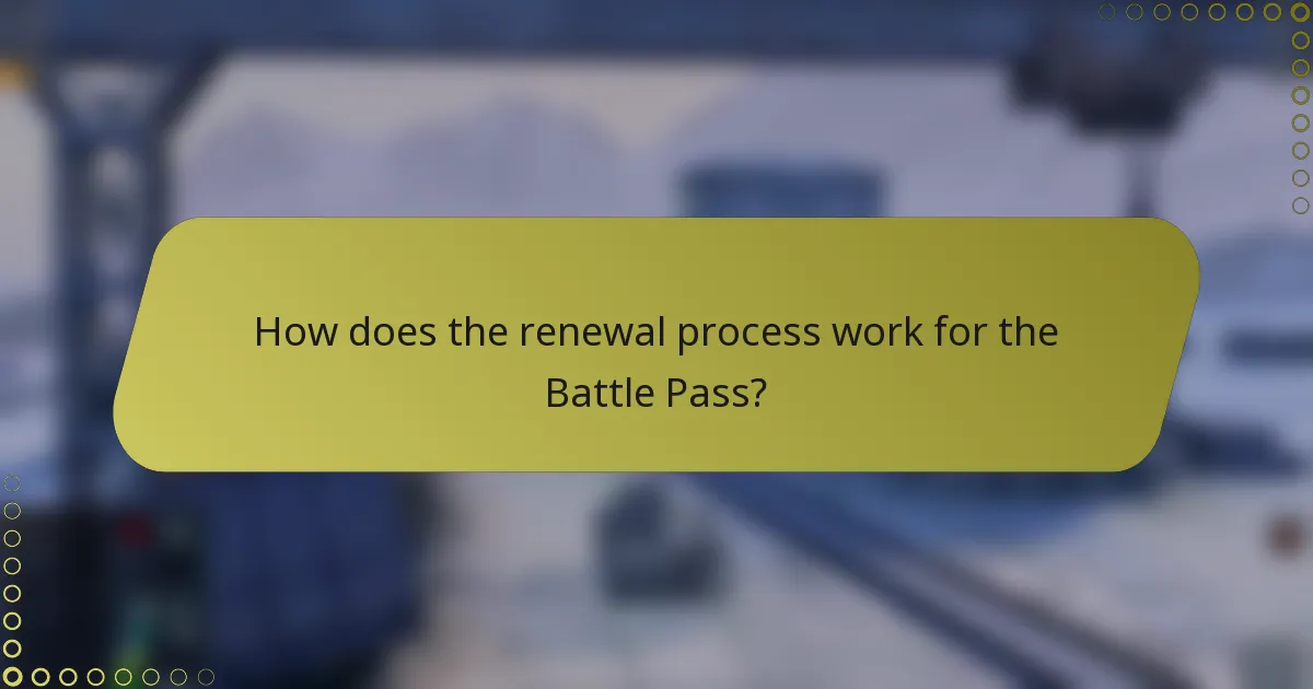 How does the renewal process work for the Battle Pass?